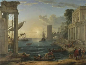 Porto marittimo con l